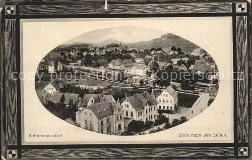 Seifhennersdorf Panorama Blick nach dem Seifen Bilderrahmen Kat. Seifhennersdorf