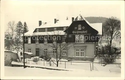 Geising Erzgebirge HO Hotel Geisinghof im Winter Kat. Geising Osterzgebirge