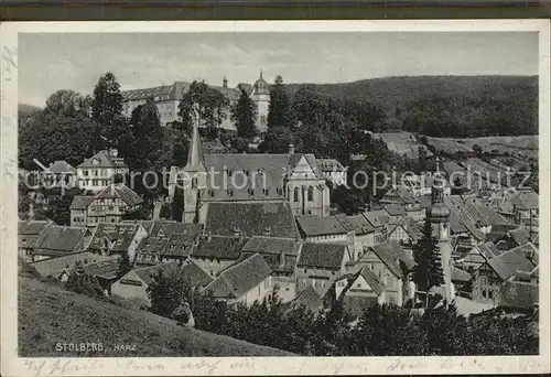 Stolberg Harz Panorama Schloss Martinikirche Kat. Stolberg Harz