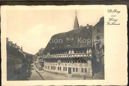 Stolberg Harz Rathaus Kat. Stolberg Harz