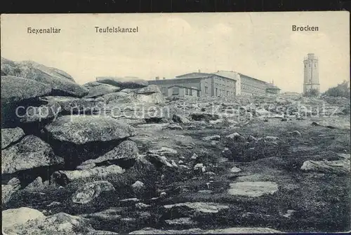 Brocken Hexenaltar Teufelskanzel Kat. Wernigerode