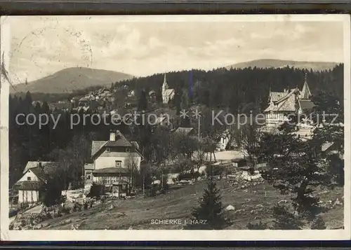 Schierke Harz Ortsansicht Kat. Schierke Brocken