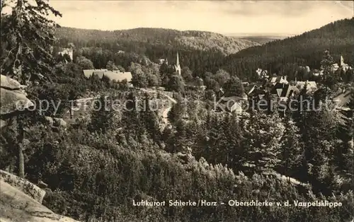 Schierke Harz Oberschierke von der Vaupelsklippe Kat. Schierke Brocken