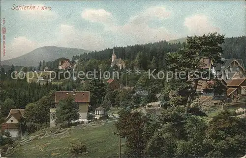 Schierke Harz Ortsansicht Kat. Schierke Brocken