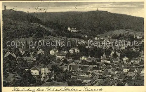 Blankenburg Harz Blick auf Silberborn Kaiserwarte Kat. Blankenburg