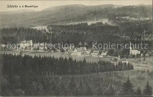 Schierke Harz Blick von Mauseklippe Kat. Schierke Brocken