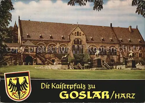 Goslar Kaiserpfalz Denkmal Statuen Kat. Goslar