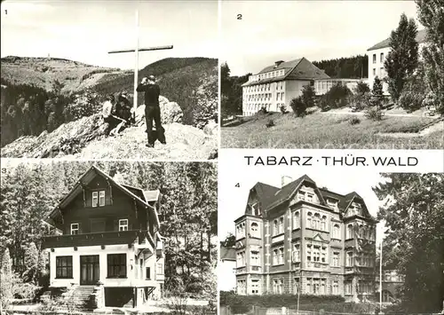 Tabarz Aschenbergstein Gipfelkreuz Inselsberg FDGB Erholungsheime Ferienheim IG Wismut Kat. Tabarz Thueringer Wald