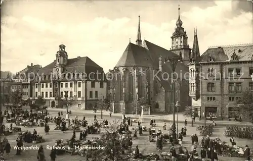 Weissenfels Saale Rathaus Marienkirche Kat. Weissenfels