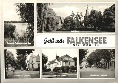Falkensee Strasse der Jugend Rat der Stadt Am Pfuhl Kat. Falkensee