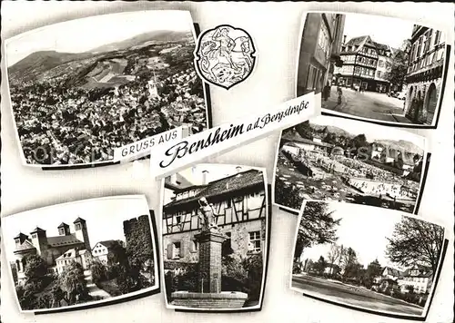 Bensheim Bergstrasse Gesamtansicht Burg Denkmal Kat. Bensheim