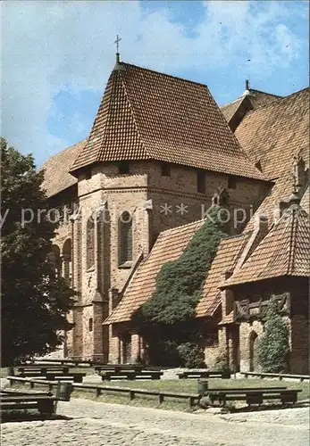 Malbork zamek pokrzyzacki Fragment Zamku Sredniego Kat. Marienburg Westpreussen