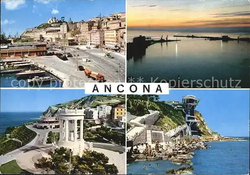 Ancona Marche Hafen Promenade Pavillon Aufzug Kat. Ancona