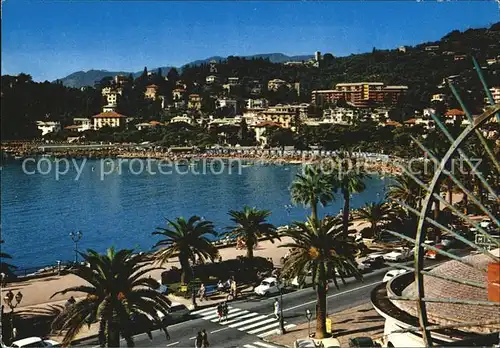 Rapallo Liguria Scorcio del lungomare e bagni Golfo Tigullio Kat. Rapallo