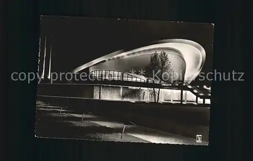 Berlin Kongresshalle im Tiergarten bei Nacht Kat. Berlin