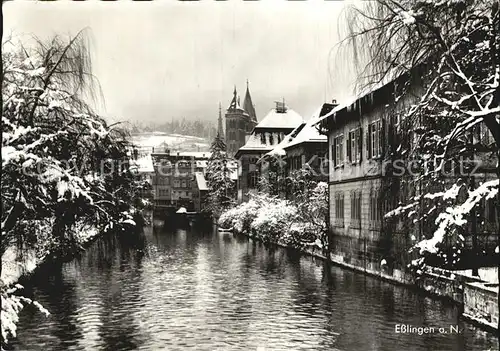 Esslingen Neckar Partie am Neckar Kat. Esslingen am Neckar