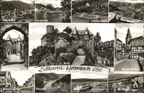 Heimbach Eifel Rurpartie Burg Rurtalsperre Abtei Mariawald  Kat. Heimbach