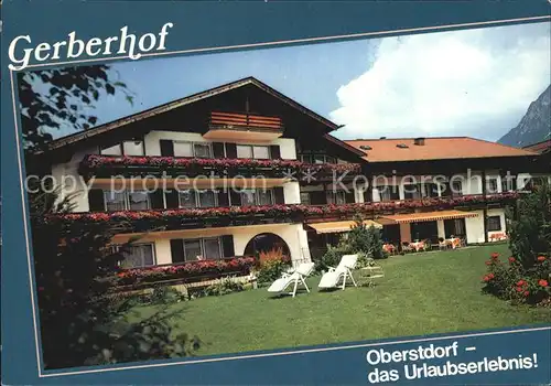 Oberstdorf Gerberhof Hotel Kat. Oberstdorf