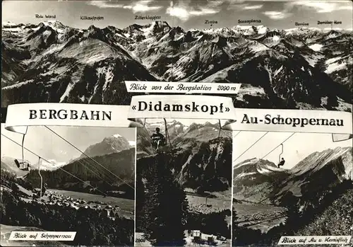 Schoppernau Vorarlberg Bergbahn Didamskopf  Kat. Schoppernau