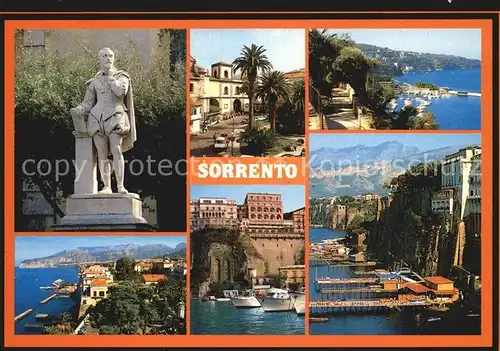 Sorrento Campania Hafen Denkmal Kat. Sorrento
