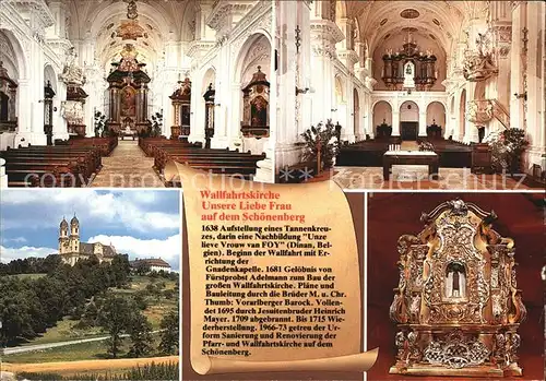 Ellwangen Jagst Wallfahrtskirche Unsere Liebe Frau auf dem Schoenenberg Kat. Ellwangen (Jagst)