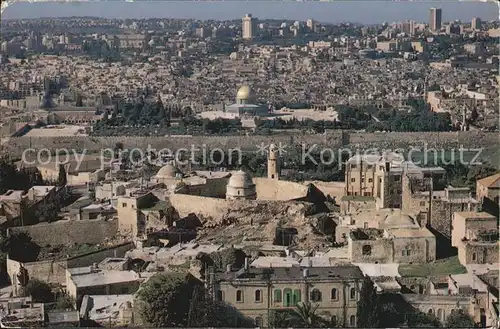 Jerusalem Yerushalayim Fliegeraufnahme Old City Kat. Israel