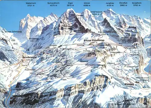 Kleine Scheidegg Wengen Jungfraugebiet / Scheidegg, Kleine /Rg. Wengen