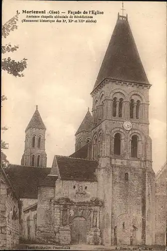Morienval Oise Oise Facade de l Eglise chapelle / Morienval /Arrond. de Senlis