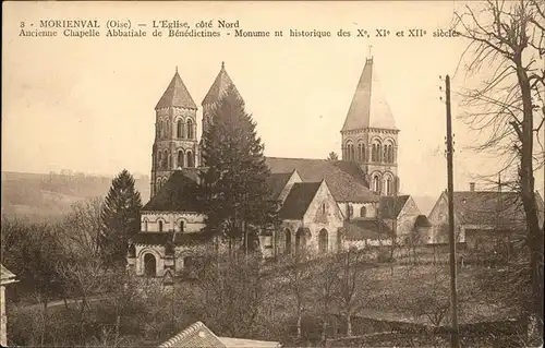 Morienval Oise Eglise Cote Nord / Morienval /Arrond. de Senlis