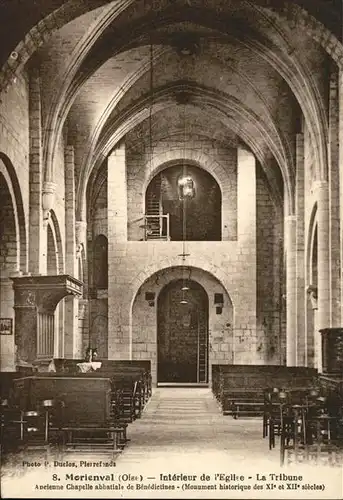 Morienval Oise Eglise Tribune / Morienval /Arrond. de Senlis