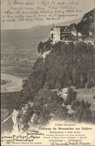 Monnetier-Mornex Monnetier Hotel Pension Chateau Saleve * / Monnetier-Mornex /Arrond. de Saint-Julien-en-Genevois