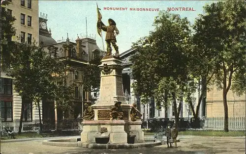 Montreal Quebec Monument Maisonneuve / Montreal /