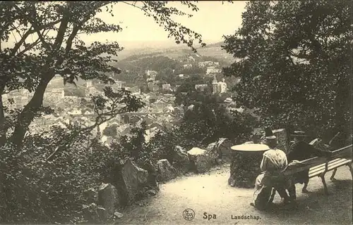 Spa Liege Landschap Bank Aussicht