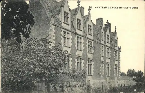 aw13445 Plessis-les-Tours Chateau Kategorie. Frankreich Alte Ansichtskarten