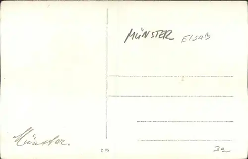 Muenster Elsass  Kat. Munster