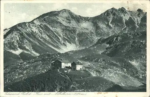 Allgaeuer Alpen Edmund Probst Haus mit Nebelhorn