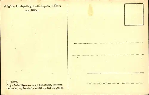 Allgaeuer Alpen Trettachspitze