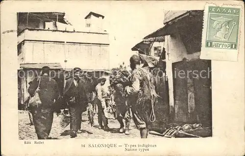 Salonique Salonica Native types / Thessaloniki /
