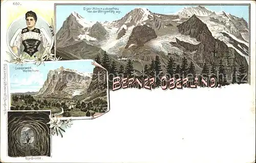 Grindelwald Wetterhorn Eiger Moench / Grindelwald /Bz. Interlaken
