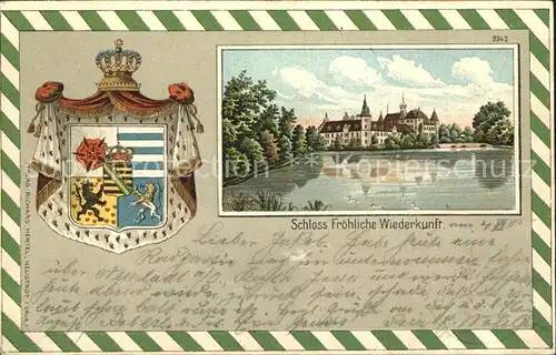 Wolfersdorf Thueringen Schloss Froehliche Wiederkunft / Trockenborn-Wolfersdorf /Saale-Holzland-Kreis LKR