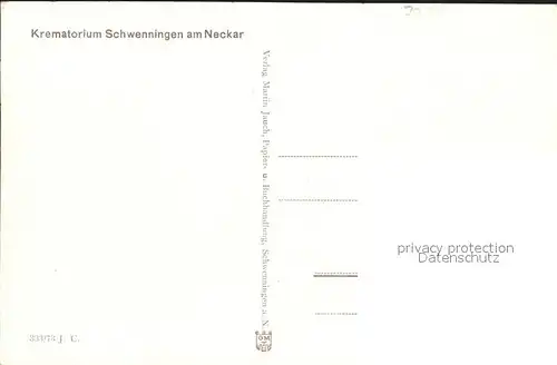 Schwenningen Neckar Krematorium / Villingen-Schwenningen /Schwarzwald-Baar-Kreis LKR