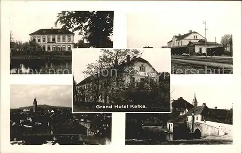 Zitschenitz Cicenice Grand Hotel Kafka Bahnhof / Tschechische Republik /Strakonice