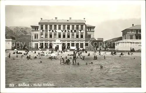 Baska Otok Krk Hotel Velebit Strandleben / Kroatien /Hrvatska