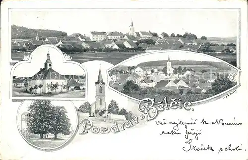 Belcice Bielschitz Kirche Teilansicht  / Tschechische Republik /Jihocesky kraj