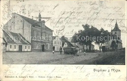 Myto Stadtplatz Kirche  / Krumau /