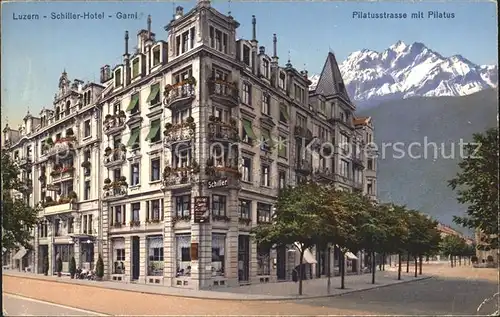 Luzern LU Schiller- Hotel- Garni Pilatusstrasse Pilatus / Luzern /Bz. Luzern City