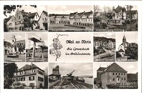 Weil am Rhein Hauptstrasse Leopold Schule Schwimmbad / Weil am Rhein /Loerrach LKR