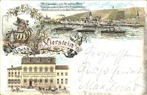 Nierstein Rhein Hotel zur Krone  / Nierstein /Mainz-Bingen LKR