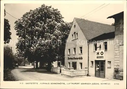 Gohrisch HOG Kurhaus Sennerhuette / Gohrisch /Saechsische Schweiz-Osterzgebirge LKR