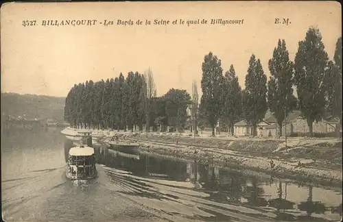 Billancourt-Boulogne Bords de la Seine le Quai de Billancourt /  /